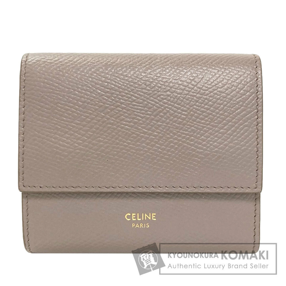 Celine Trifold Wallet coin purse Calfskin